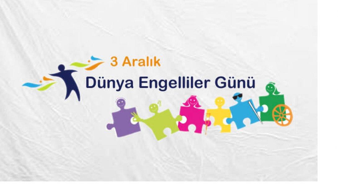 İl Milli Eğitim Müdürümüz Cengiz BAHÇACIOĞLU'nun 3 Aralık Dünya Engelliler Günü Mesajı.