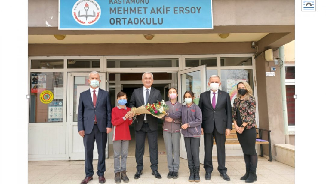 Valimiz Sayın Avni ÇAKIR, Mehmet Akif Ersoy İlk ve Ortaokulunu Ziyaret Etti.