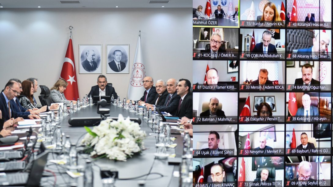 Millî Eğitim Bakanımız Sayın Mahmut ÖZER Başkanlığında 71 İl Müdürü ile Toplantı Gerçekleştirildi