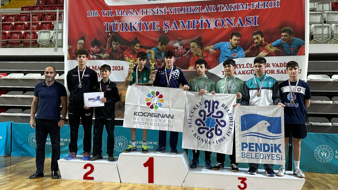 Öğrencilerimiz Masa Tenisi Türkiye Şampiyonasında Türkiye İkincisi