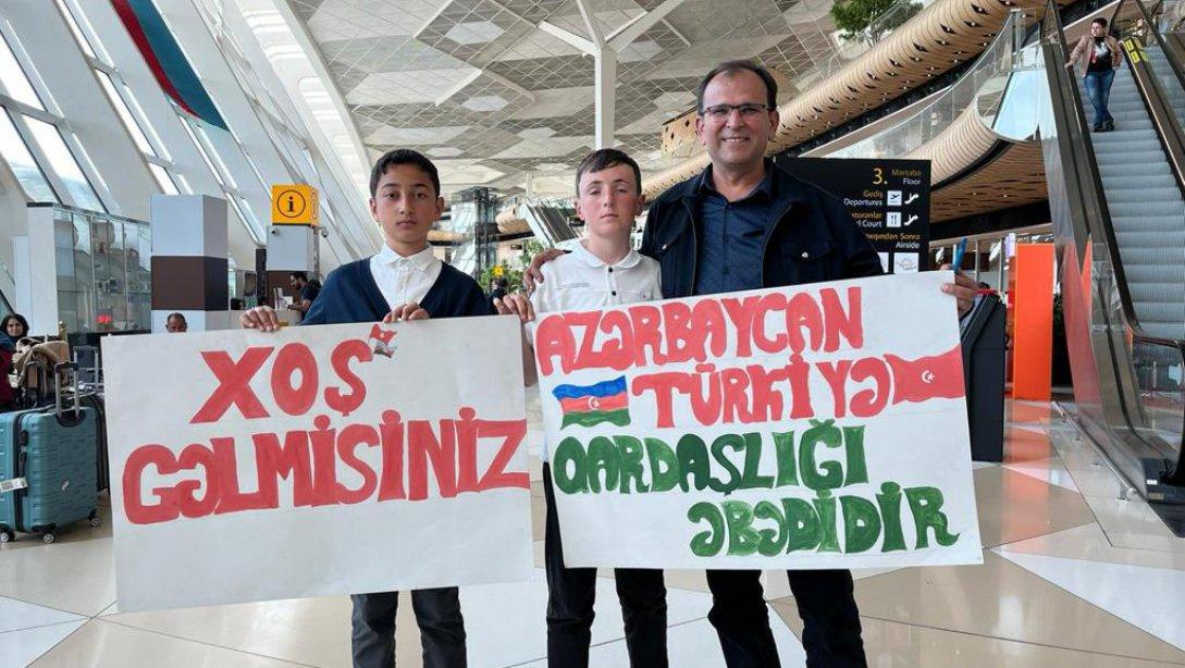 Şenpazar Çok Programlı Anadolu Lisesi öğrenci ve öğretmenlerimiz, Kardeş Okul Uygulaması Kapsamında Azerbaycan'a Gitti